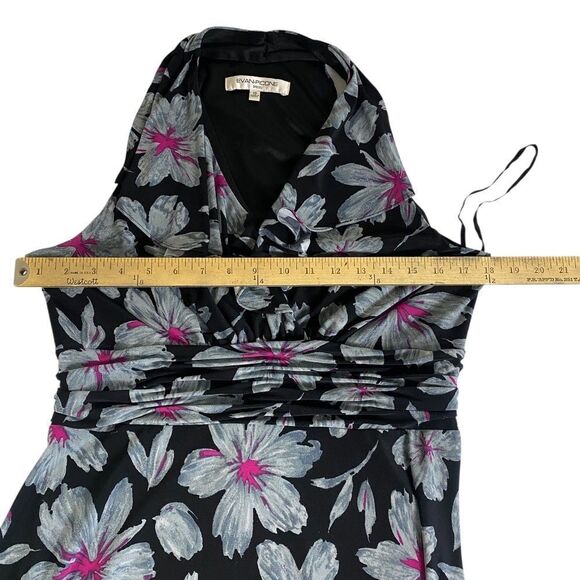 EVAN - PICONE 10 floral dress sleeveless v neck - Picture 4 of 5